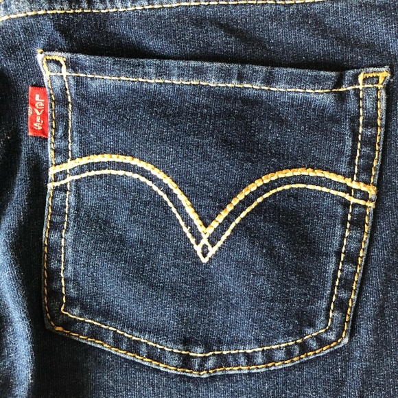 Levi’s 12Y Dark Denim Jean Jeggings Girls - Picture 9 of 9